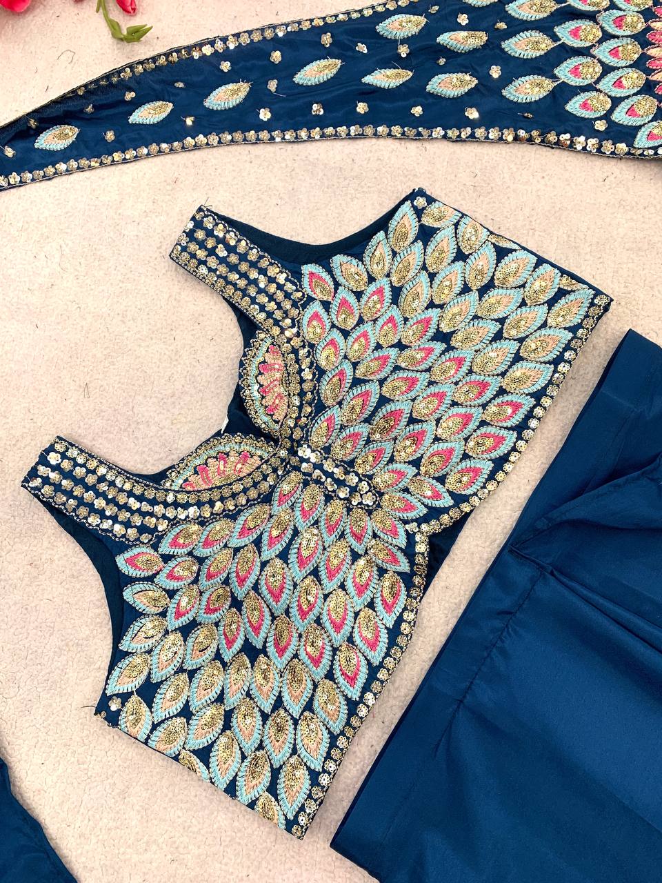 Premium Crepe Silk Ready-to-Wear Saree