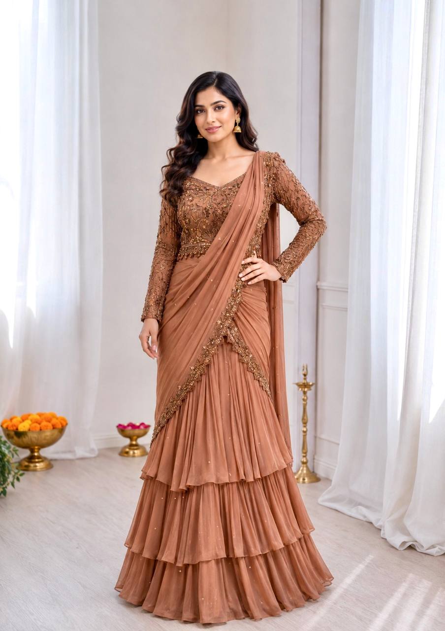 Ready-to-Wear Lehenga Saree with Choli