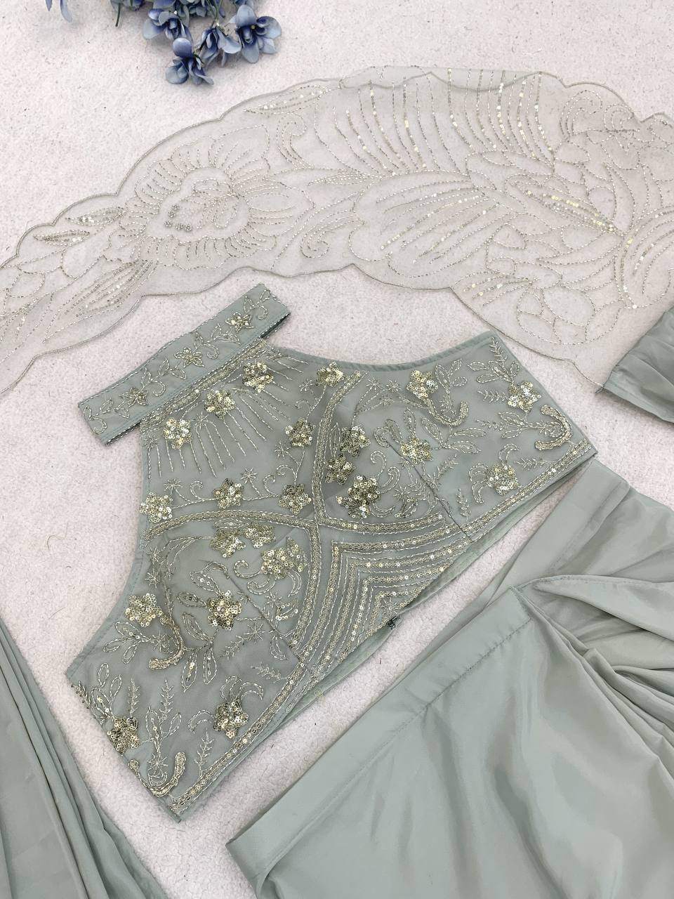 Ready-to-Wear Sequins Saree