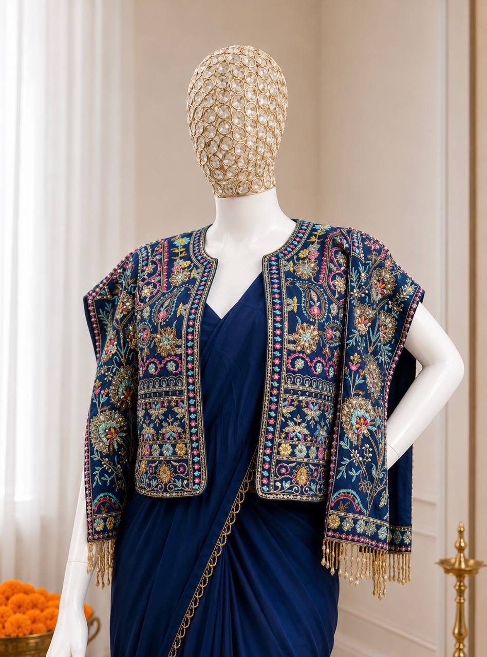Ready-to-Wear Heavy Crepe Silk Saree