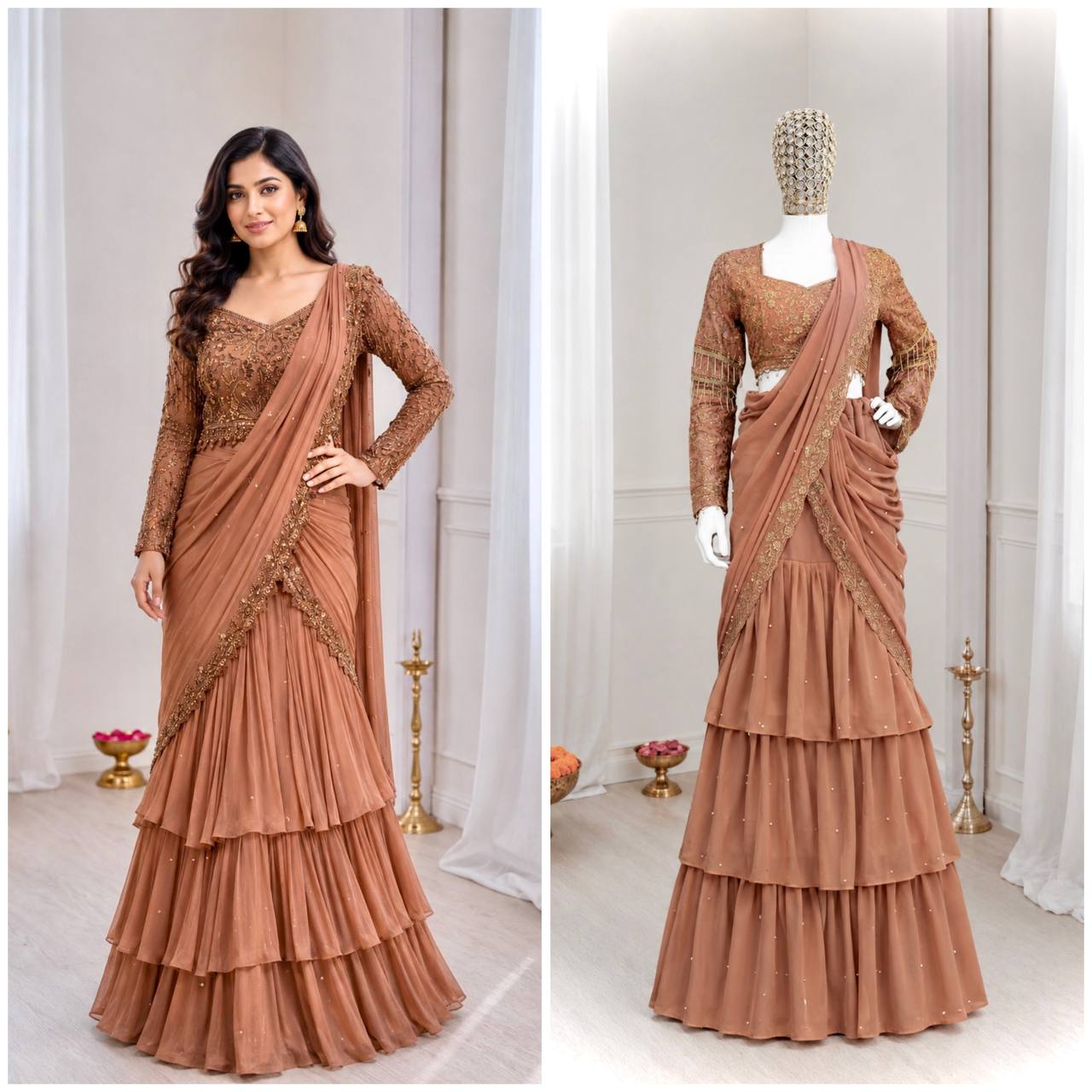 Ready-to-Wear Lehenga Saree with Choli