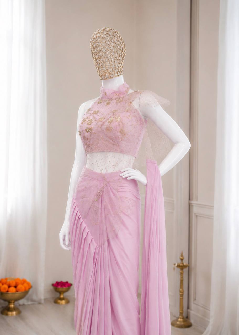 Ready-to-Wear Sequins Saree