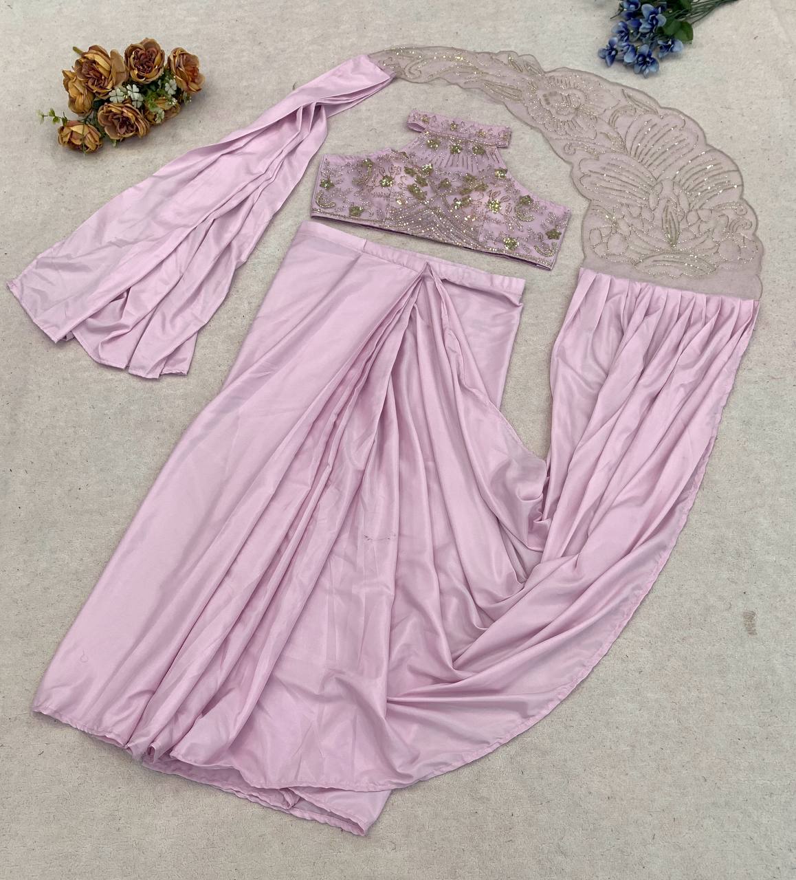 Ready-to-Wear Sequins Saree